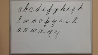 How to Write Cursive Lowercase Letters  American Handwriting [upl. by Asenad]