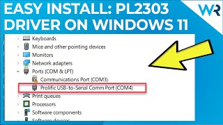 How to install the PL2303 driver on Windows 11  SUPER EASY [upl. by Sitto523]