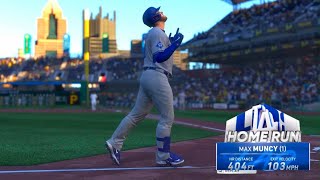 Max Muncy Leads The Dodgers to Victory  MLB The Show 24 Online Rated [upl. by Ahkos619]