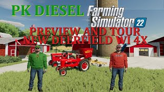 NEW DEERFIELD WI 4X MAP PREVIEW AND TOUR FS22 MULTIPLAYER [upl. by Manda]