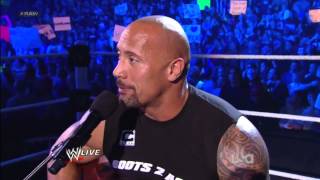 Rock Concert  The Rock Sings To John Cena On Raw 2012 HD [upl. by Neelrahc714]