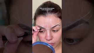 my uneven eyebrows 🤝🏼 this eyebrow mapping string [upl. by Enid]