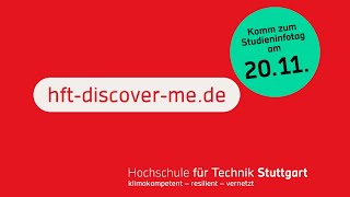 Studieninfotag Hochschule für Technik Stuttgart 20112024  arbeite mit uns an der Zukunft [upl. by Eirrahs300]