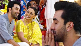 Ranbir Kapoor Meet Rani Mukherji At North Bombay Sarbojanin Durga Puja 2024 [upl. by Nojram]