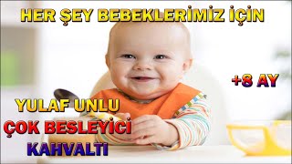 Çok Lezzetli Bebek Kahvaltısı🌸8 ay Besleyici Yulaf Unlu Bebek Kahvaltısı  Tok Tutan Kahvaltı [upl. by Tobye]