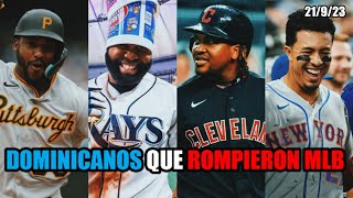 MIGUEL ANDÚJAR JOSÉ RAMIREZ MANUEL MARGOT Y MARK VIENTOS ¡BRILLAN  DOMINICANOS QUE ROMPIERON MLB [upl. by Neyuq]