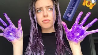 HOW I PURPLE SHAMPOO ON DRY HAIR OMG BEFORE amp AFTER✨ [upl. by Ativahs791]