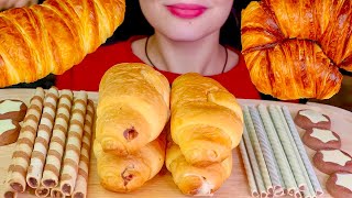 ASMR CROISSANT CHOCOLATE SWEETS MUKBANG EATING SOUNDS [upl. by Eelidnarb145]