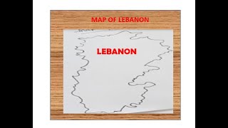 How to draw Lebanon map step by step  كيفية رسم خريطة عمان [upl. by Karola]