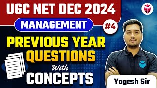 UGC NET Management Previous Year Questions by Yogesh Sir  UGC NET 2024  Commerce Spotlight [upl. by Pavel]