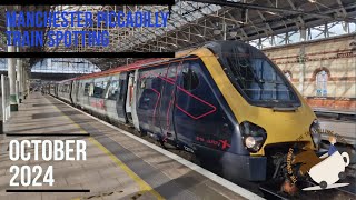 Manchester Piccadilly Train Spotting In October [upl. by Larcher296]