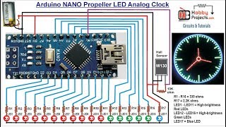 Arduino NANO Propeller LED Analog Clock [upl. by Berkman]