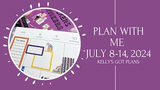 PLAN WITH ME  Classic PWM  July 814 2024  Happy Planner [upl. by Hanna]