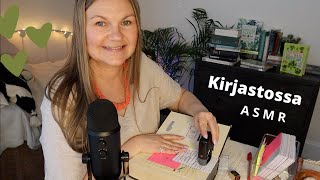 ASMR SUOMI💙Kirjastossa Roleplay Books Library [upl. by Yzzo352]