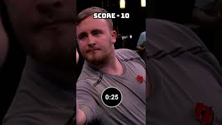 Luke Littler INSANE Bullseye Challenge 🔥 darts shorts lukelittler [upl. by Fanchie]