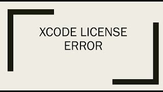 How to fix xcode license Agreement error Or accept Agreement from Terminal [upl. by Acinnej630]