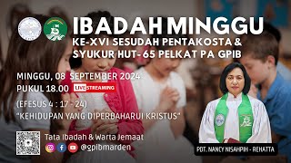 Ibadah Minggu XVI Sesudah Pentakosta amp Ibadah Perayaan HUT ke65 tahun Pelkat Persekutuan Anak PA [upl. by Follansbee]