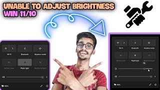 Brightness slider missing windows 11  Brightness Control Not Working  100 Fixed [upl. by Annmaria]