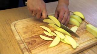 Knife Skills How To Slice An Apple For Pies [upl. by Marigolde]