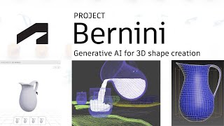 Autodesk Research Project Bernini for generative AI 3D shape creation [upl. by Nerot]