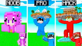 Minecraft NOOB vs PRO vs HACKER CASA ESTATUAS GIGANTES en Minecraft [upl. by Gomar]