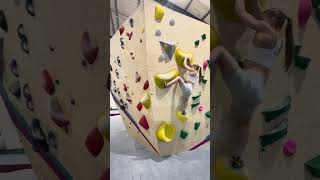 Spicy yellow with slopers 🔥🧗‍♂️ climbing bouldering fypシ [upl. by Nnylsor242]