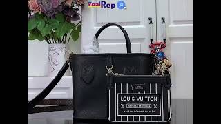 Louis Vuitton Neverfull Bandouliere Inside Out BB M12099 Black [upl. by Pepin]