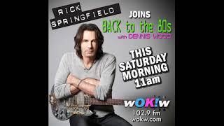 Rick Springfield WOKW Back To The 80s [upl. by Adnalro]