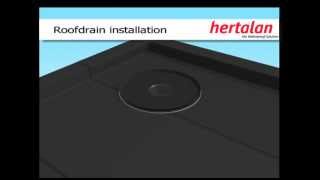 Hertalan EPDM Roof Drain Installation [upl. by Kauffmann107]