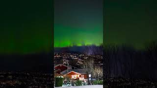 Kuzey ışıkları manzarası oslo nordlys northernlights kuzeyisiklari norveç 2023 norway [upl. by Aicemed]