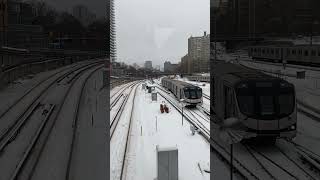 Trains at Davisville [upl. by Gaillard]