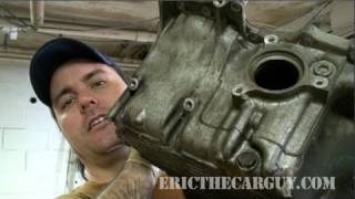 How to Repair A Stripped Out Aluminum Oil Pan  EricTheCarGuy [upl. by Sugirdor]