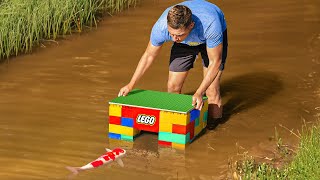 MEGA Lego Fish Trap Catches Colorful Fish [upl. by Garin]