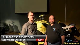 SkiDoo 2017 Ergonomie châssis REV 4e génération [upl. by Naltiac]