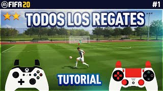 REGATES EFECTIVOS TUTORIAL  TODOS los REGATES de 1 Y 2 ⭐️ FIFA 20 amp 19 [upl. by Benge]