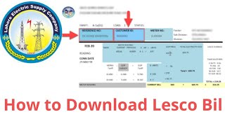 lesco bill check krny ka tarika  how to get Lesco duplicate bill  Lesco bill online check [upl. by Mohsen965]