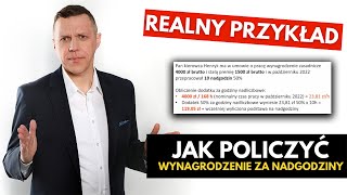 Jak policzyć wynagrodzenie za nadgodziny kierowcy zawodowego  NORMALNE WYNAGRODZENIE  DODATEK [upl. by Elexa]