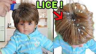 Reborn Boy HAS LICE at SCHOOL Role Play [upl. by Midan]