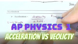 Acceleration vs Velocity Kinematics [upl. by Marcella]