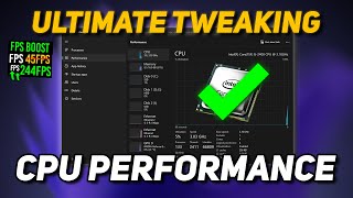 How To OPTIMIZE Your CPUProcessor For Gaming amp Performance in 2024  BOOST FPS amp FIX Stutters [upl. by Sunny130]