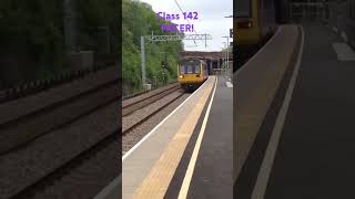 Northern Pacer Class 142 speeds through Apperley Bridge [upl. by Ursula]