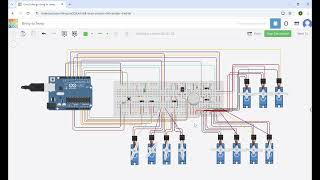 Tinkercad Circuit  Bring to Temp Robot [upl. by Amilas902]