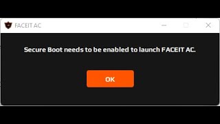 Не включается античит FACEIT AC на Windows 11 Secure boot РЕШЕНО [upl. by Harrod]