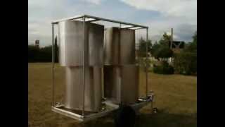 homemake DIY wind turbine vertical savonius darrieus windgenerator 10kw eolienne vawt [upl. by Sherer718]