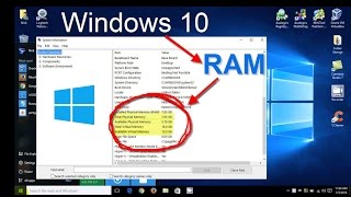 Windows 10  How to check RAMMemory  System Specs  Free amp Easy [upl. by Oelc705]