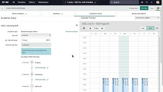 OnCall Scheduling  Define custom escalation path [upl. by Esirrehc]