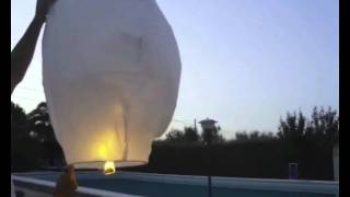 Istruzioni Video Lanterne Volanti Cinesi  Instruction How to use Chinese Sky Lanterns [upl. by Malsi]