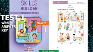 SKILLS BUILDER for Young Leaners MOVERS 1 UNIT 1  Listening TEST 1 ĐÁP ÁN trong phần mô tả [upl. by Arretal]