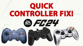 EA FC 24 Quick Controller Fix  PC controller Not Working FIXED [upl. by Akirdnahs3]