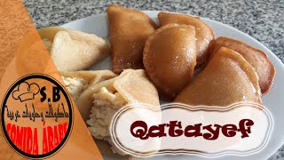 Atayef Qatayef postre árabe muy rico rellenos con nata casera Comida árabe [upl. by Ednargel]